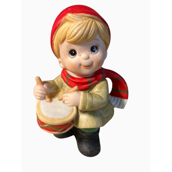 Homco Figurines Decoration #5564 Children Musicians with Drums Cymbals - Picture 2 of 13